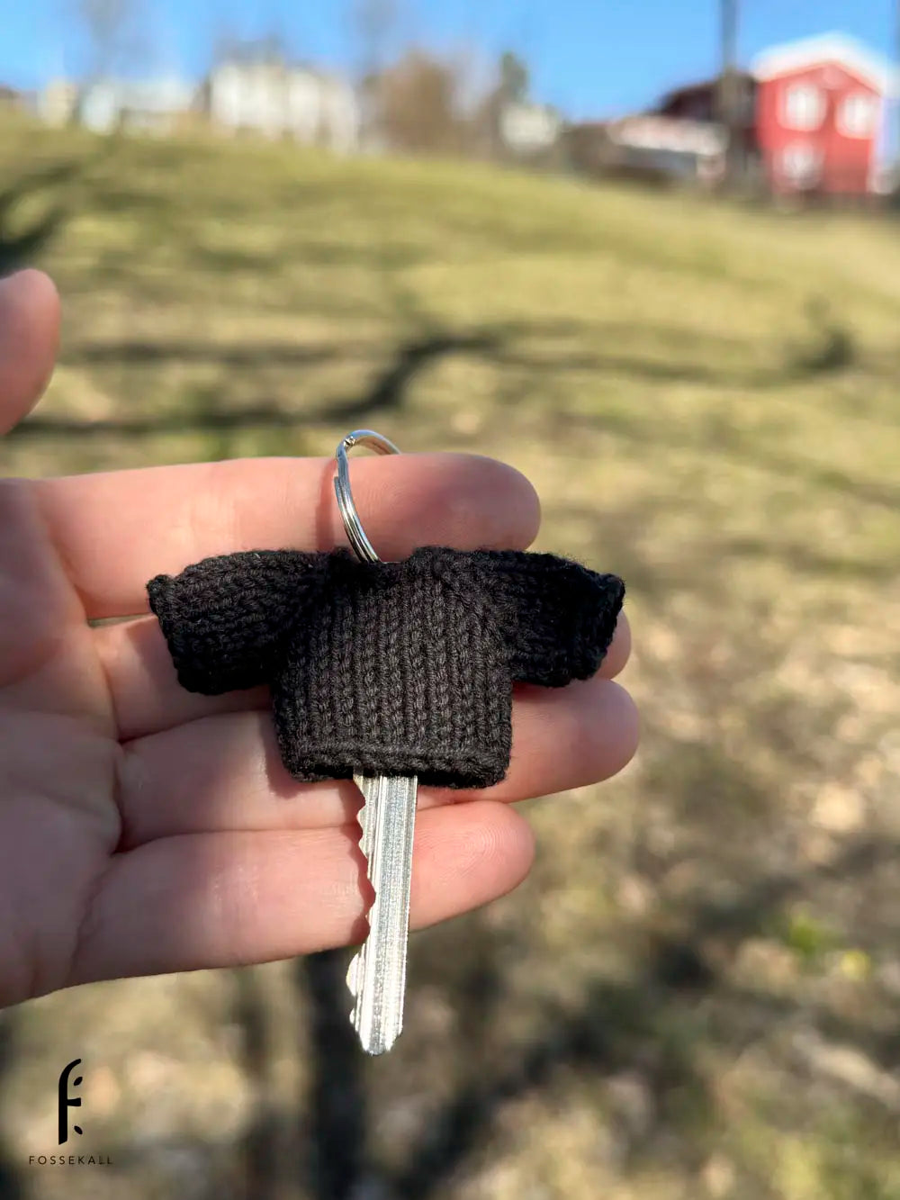 Nøkkelring - genser - svart