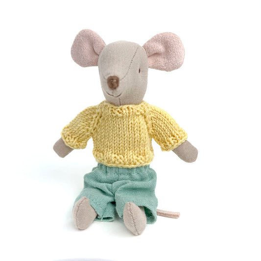 Yellow Maileg Mouse Sweater