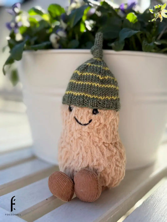 Lue til peanøtt - stripete grønn