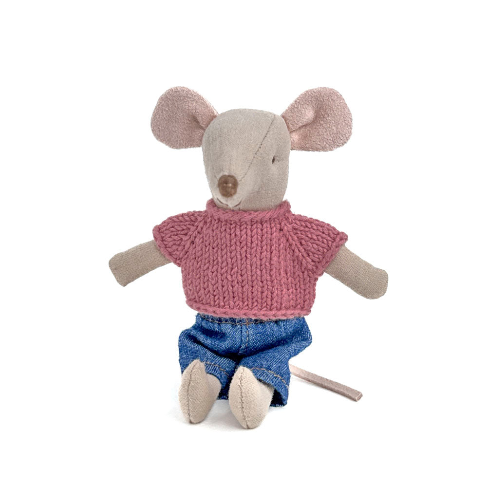 Mauve shirt for Maileg Mouse