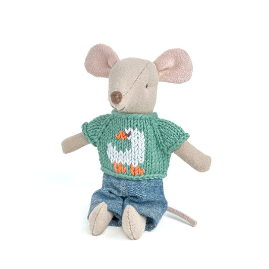 Skjorte til Maileg Mouse - Eng gås