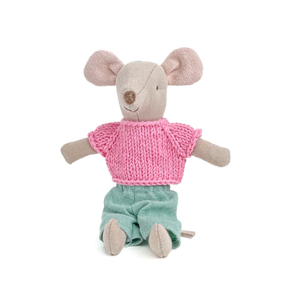 Pink shirt Maileg Mouse

