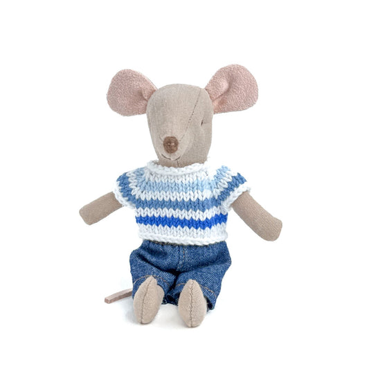 Blue striped shirt for Maileg mouse
