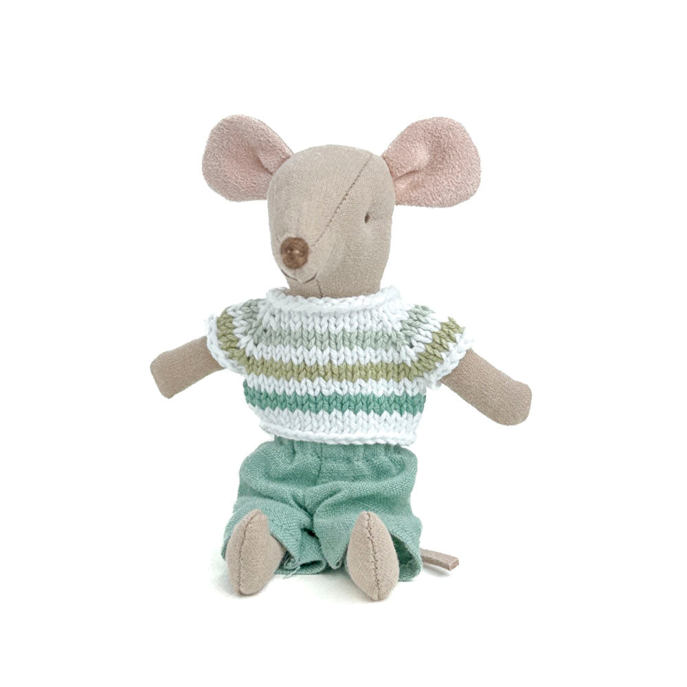 Green stripes shirt for Maileg Mouse