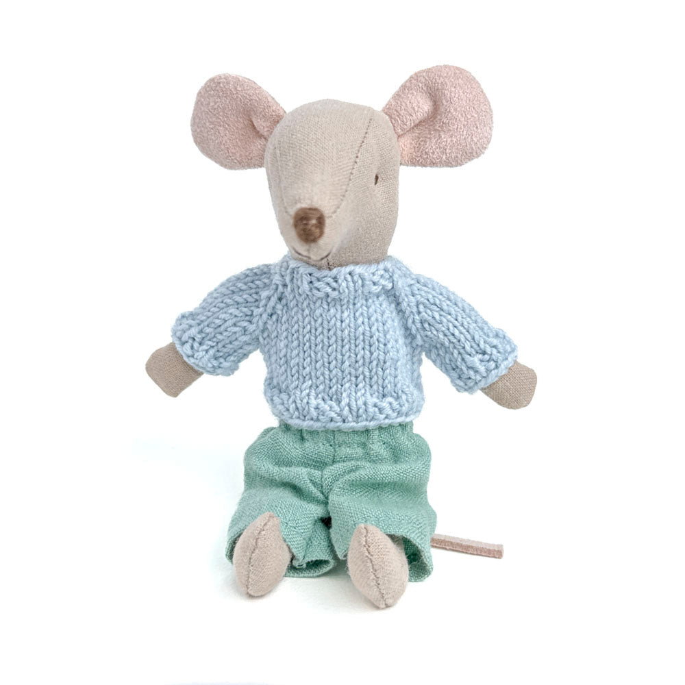 Sky Blue Maileg Mouse Sweater
